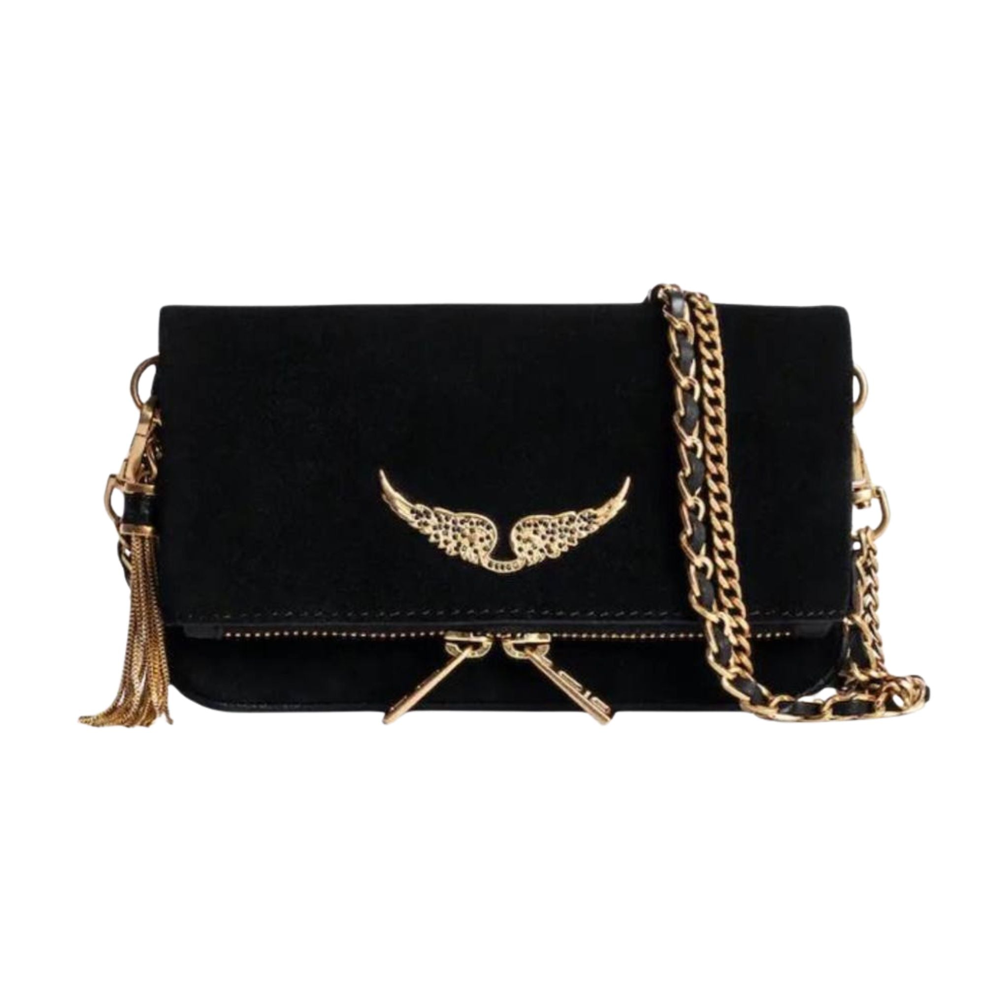 ANGEL WINGS BAG - NOIR VELVET