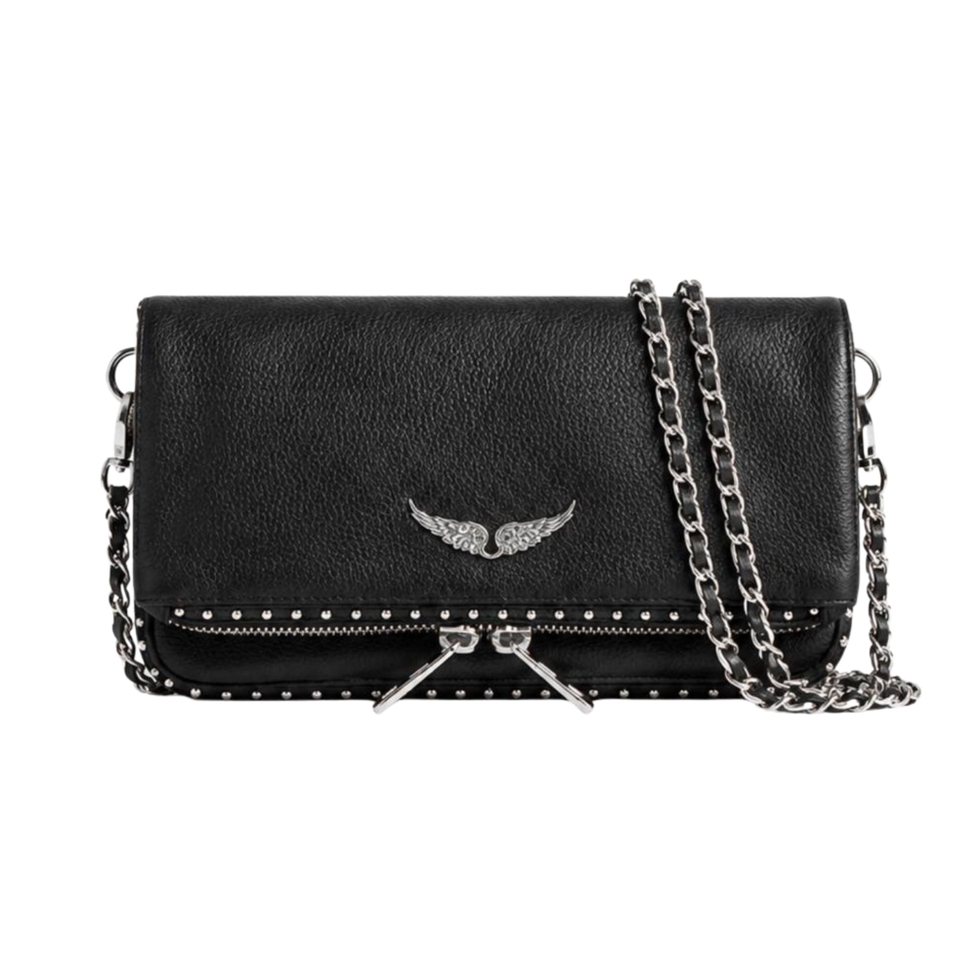 ANGEL WINGS BAG - BLACK STUD