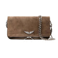 ANGEL WINGS BAG - MOCHA VELVET
