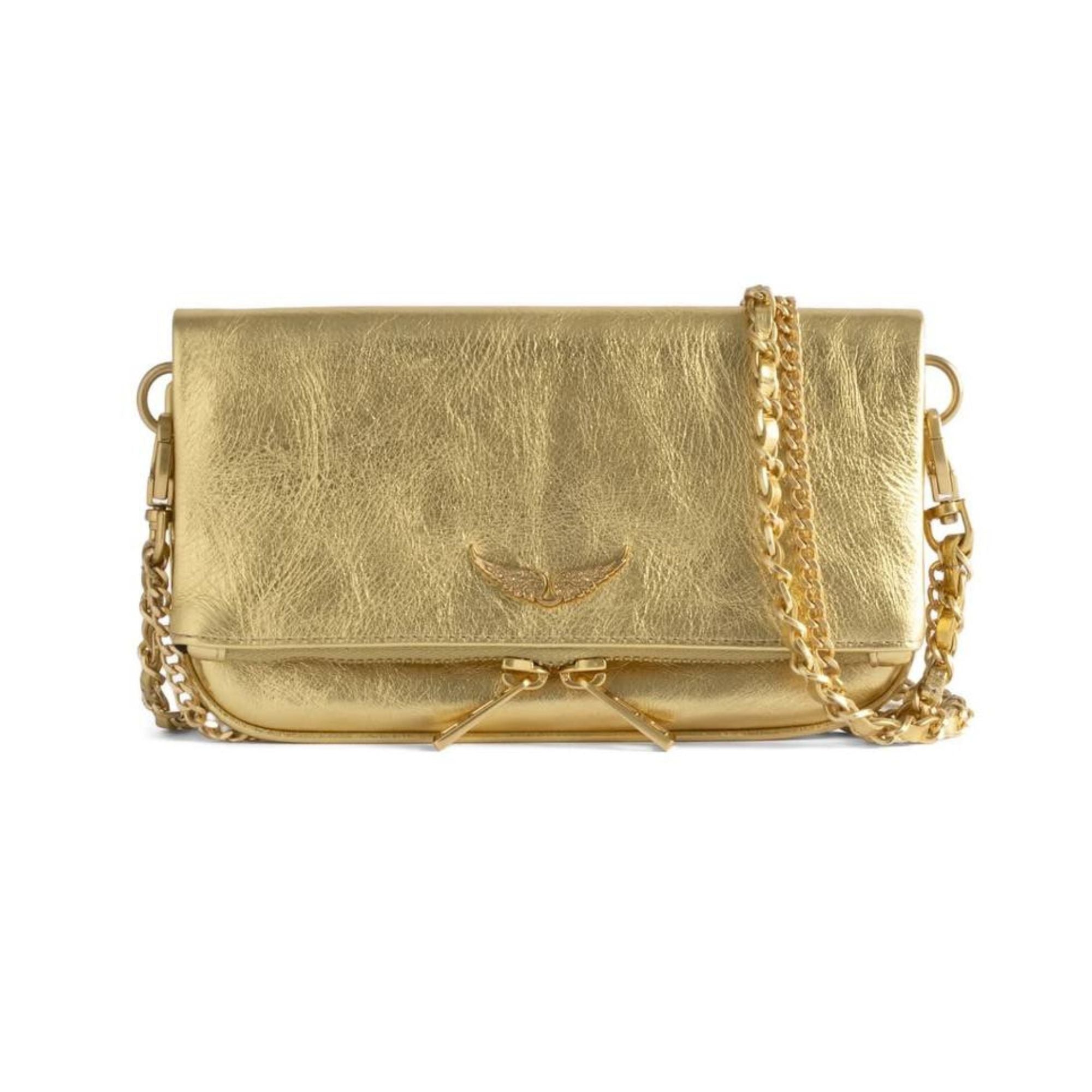 ANGEL WINGS BAG - LIQUID GOLD